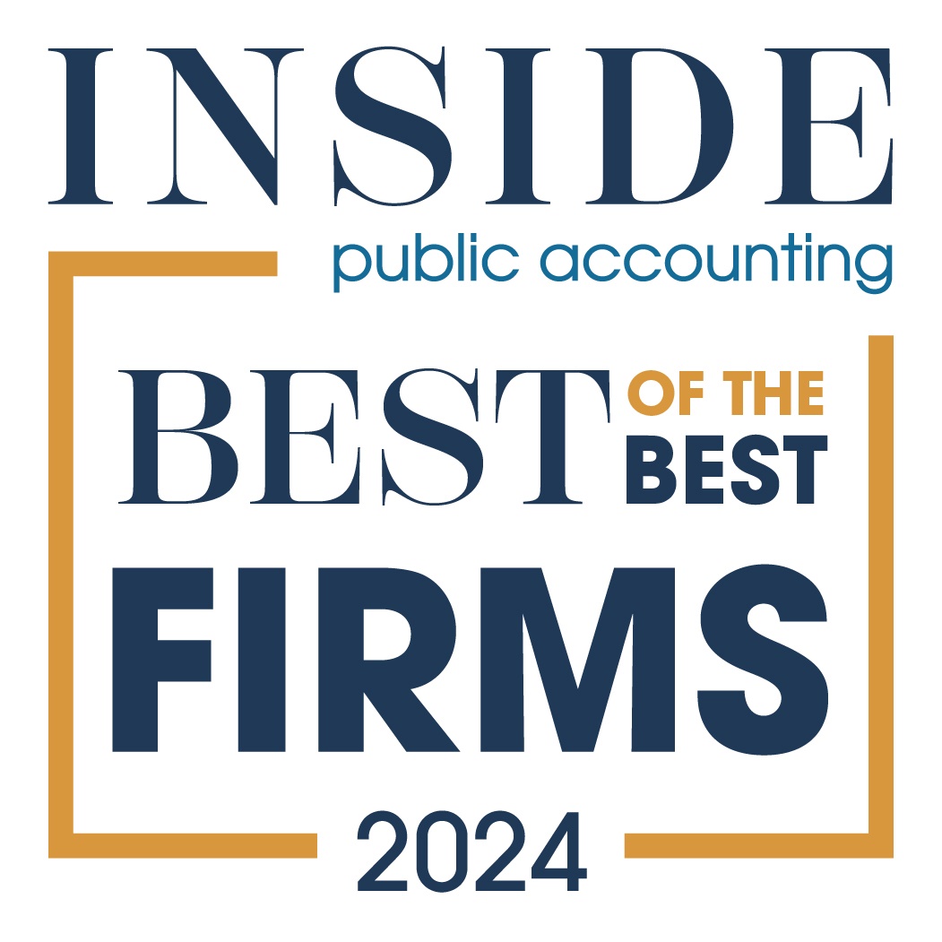 Inside Public Accounting logo, text n a box that says "BEST of the BEST FIRMS 2024